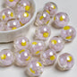 Sweet Bow Inside Resin Round Acrylic Beads 16mm 10pcs 13