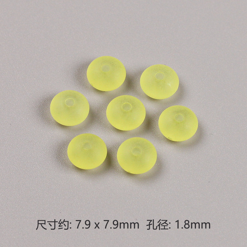 Acrylic Round Spacer Beads 8mm Matte Transparent Jelly Color 200pcs 9