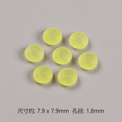 Acrylic Round Spacer Beads 8mm Matte Transparent Jelly Color 200pcs 9