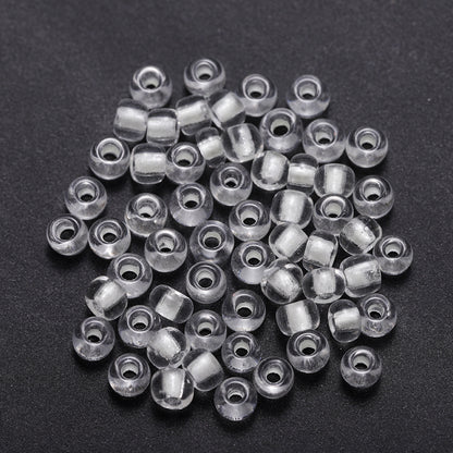 Glow In The Dark Seed Glass Beads 3mm Multicolor Stripes 1800pcs 25