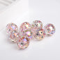 Transparent Plating Glitter Diamond Embedded Acrylic Beads 16mm 50pcs 5
