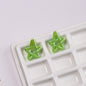 Plated Hollow Star Acrylic Beads 22mm Colorful Mixed 20pcs 12