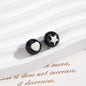 Painted Round Acrylic Beads 10mm Double Sided Heart and Star Pattern 50pcs 14