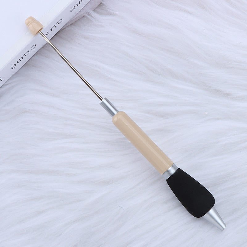 Beadable Ballpoint Pen Comfortable Grip Sponge Sheath Black Ink 1.0mm 13