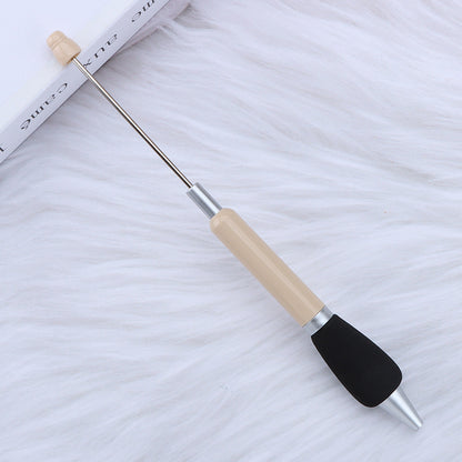 Beadable Ballpoint Pen Comfortable Grip Sponge Sheath Black Ink 1.0mm 13