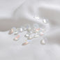 Transparent Czech Glass Petal Beads 6x8mm Soft Pastel Iridescent 100pcs 7