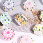 Flower Barrel Clay Beads 24mm Pastel Daisy 5pcs 10