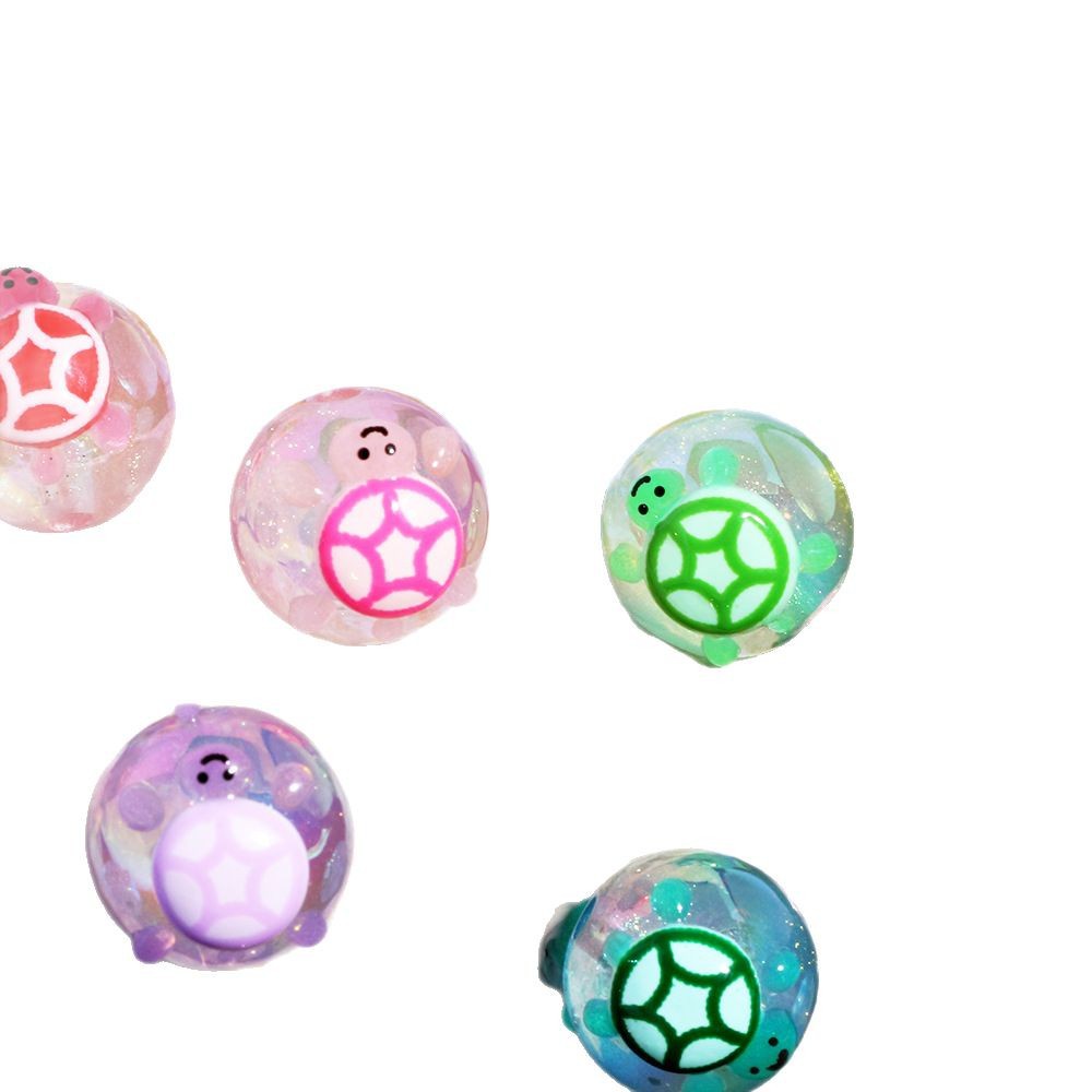 Glow In The Dark Bubblegum Beads 19mm Turtle Design Resin 20pcs 5