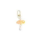 Acrylic Pearl Cloud Keychain with Pastel Beads and Gold Clasp 5