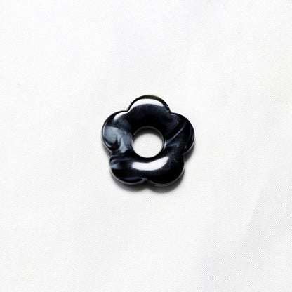 Acrylic Flower Spacer Beads 26mm Hollow Five Petal Large Hole 100pcs 13