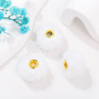 Fabric Fuzzy Abacus Spacer Beads 20mm Large Hole 50pcs 6