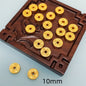 Flat Metal Beads 10mm Vintage Copper Coin with Square Hole 100pcs 4