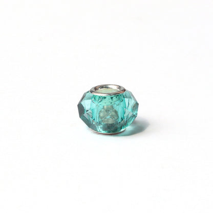 Acrylic Facet Spacer Beads 14mm Large Hole 100pcs 8
