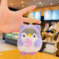 Plush Penguin Keychain Pastel Colors Lollipop and Earmuffs Soft Toy 8