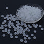Glass Rondelle Spacer Beads 8mm Semi Transparent Imitation Jade 100pcs 8