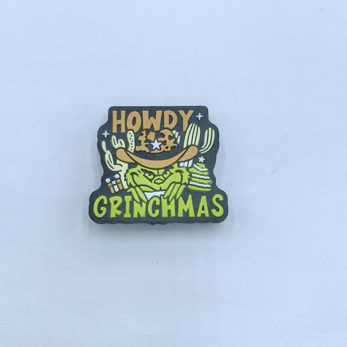 Silicone Focal Beads Christmas Grinch Poses and Text 20pcs 7