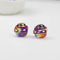 Transparent Twist Acrylic Beads 15mm 16mm Plated Assorted 20pcs 16