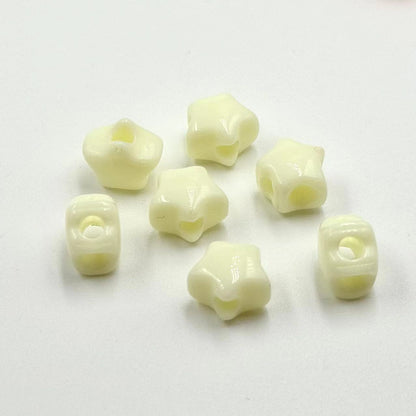 Colored Four-Hole Acrylic Beads Large Hole Chunky Mixed Finishes 100pcs 20