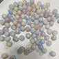 Gradient Crackle Round Glass Beads 10mm Pastel Mixed Colors 100pcs 7