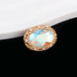 Double-Sided Heart Rhinestone Beads 24mm Vintage Alloy 10pcs 15