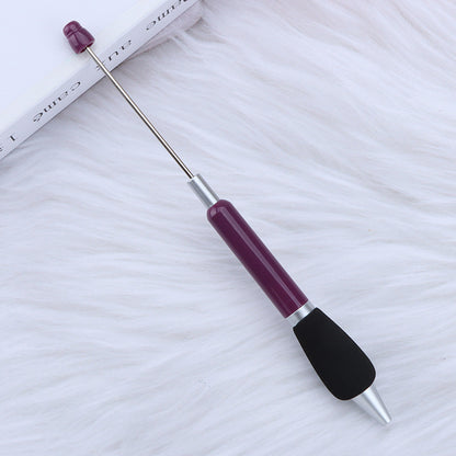 Beadable Ballpoint Pen Comfortable Grip Sponge Sheath Black Ink 1.0mm 14