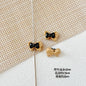 Bow Metal Beads 17mm Baking Painted Checkered Pattern 10pcs 21