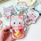 Sanrio Series Bottle Shaped Clear Window Ziplock Plastic Bags 10pcs 13x17cm 2