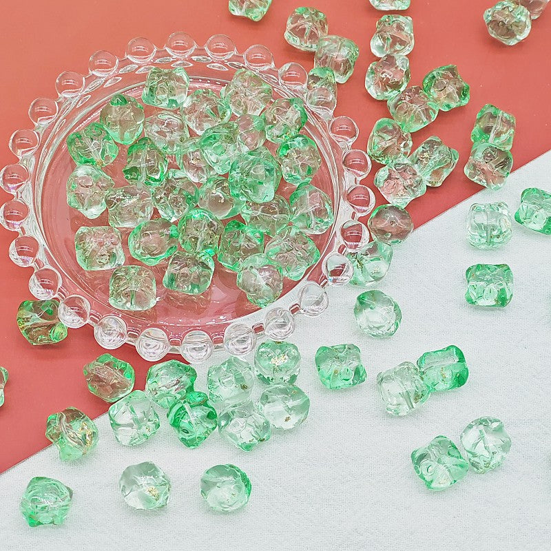 Frosted Lion Face Glass Beads 11mm Pastel Colors 25pcs 10