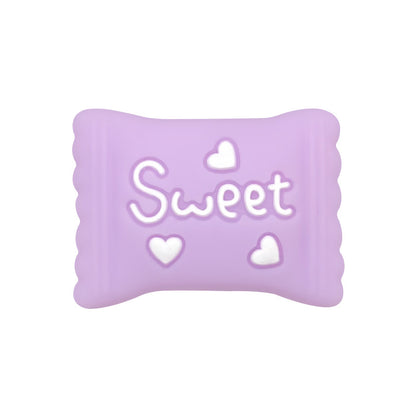 Silicone 3D Focal Beads Macaron Color Candy Sweet Embossed Text 20Pcs 4