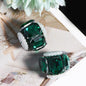 Faceted Crystal Barrel Rhinestone Beads 19mm Polymer Clay Base 5pcs 13
