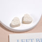 Painted Heart Acrylic Beads 12mm Glossy Raised Dot Detail 50pcs 16