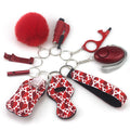 Self Defense Alarm Pompom Keychain Outdoor Safety 10 Pack