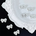Bow Metal Beads 12mm Adorable Lace Style 40pcs 2