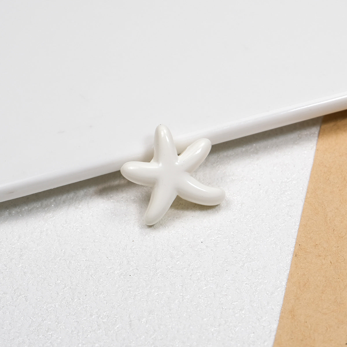 Irregular Starfish Acrylic Beads 21mm Glossy Mixed Colors 50pcs 6
