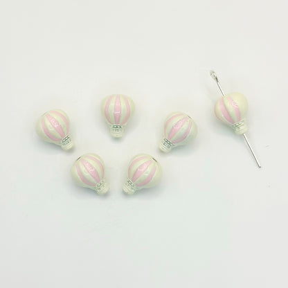 Hot Air Balloon Metal Beads 12mm Painted Alloy 10pcs 9