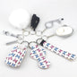 Self Defense Alarm Pompom Keychain Outdoor Safety 10 Pack 4