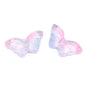 Electroplated Butterfly Glass Beads 8mm x 15mm Shimmering Colors 100pcs 7