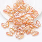 Plating Butterfly Glass Beads 17x10mm Iridescent Detailed Wings 10pcs 7