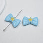 Painted Star Bow Acrylic Beads 28mm Glossy Mixed Colors 30pcs 10