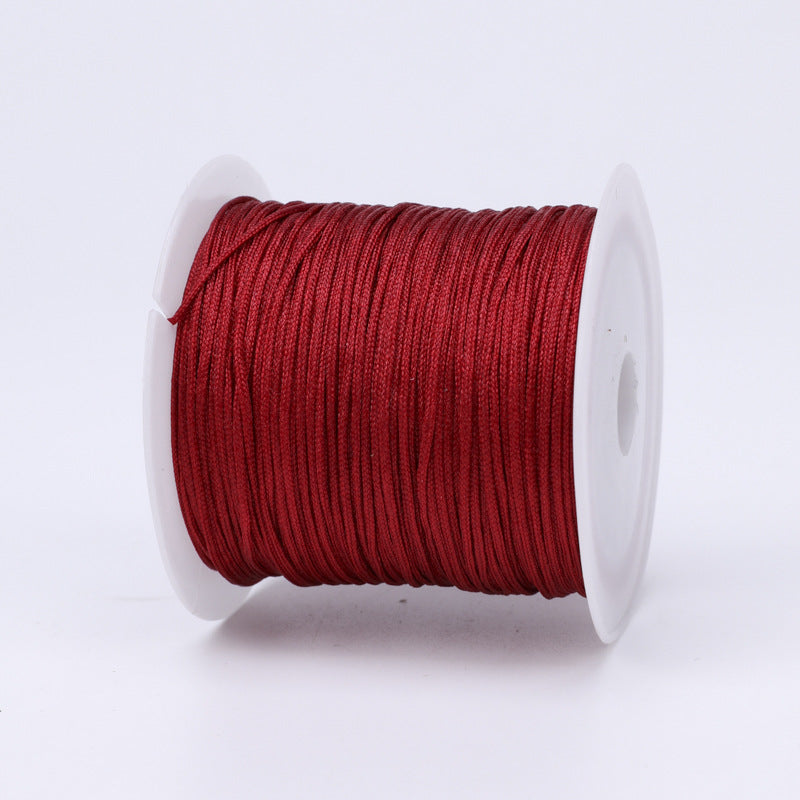 Nylon Thread 0.8mm Diameter 40m Colorful Jewelry Stringing Cord 26