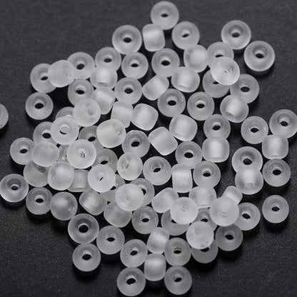 Glow In The Dark Seed Glass Beads 3mm Multicolor Stripes 1800pcs 62