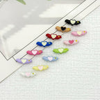 Heart Wing Metal Beads 14mm Bright Enamel Painted Alloy 20pcs