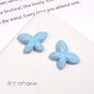 Baking Painted Faceted Butterfly Acrylic Beads 10mm Glossy Rainbow 50pcs 8