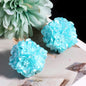 Floral Bubblegum Beads 22mm Metal Texture Flower Cluster 5pcs 9