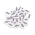 Oval Acrylic Beads 18mm Colorful Double Heart Large Hole 50pcs 6