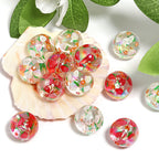 Transparent Butterfly Acrylic Beads 16mm Iridescent Plated 50pcs 4