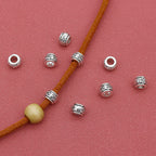 Totem Metal Beads 8mm Tibetan Silver Tone Large Hole 100pcs 2
