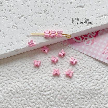 Star Butterfly Metal Beads 5mm Candy Colored Baked Painted 20pcs 13