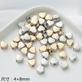 Acrylic Metallic Spacer Beads Gold and Silver 50pcs 4