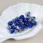 Transparent Twist Acrylic Beads 15mm 16mm Plated Assorted 20pcs 8